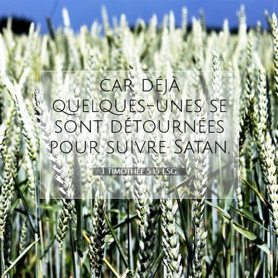 1 Timothée 5:15 LSG Image du verset biblique