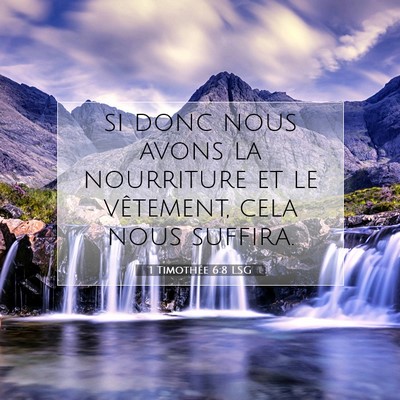 1 Timothée 6:8 Verset biblique expliqué