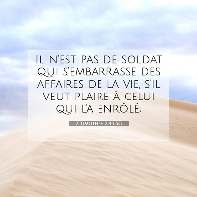 2 Timothée 2:4 Verset biblique expliqué