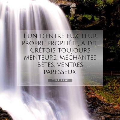 Tite 1:12 LSG Image du verset biblique