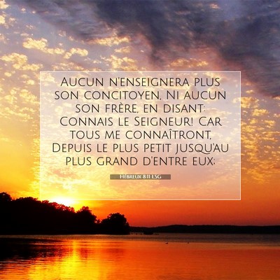 Hébreux 8:11 Verset biblique expliqué