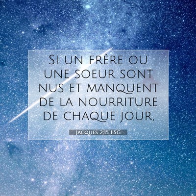 Jacques 2:15 LSG Image du verset biblique