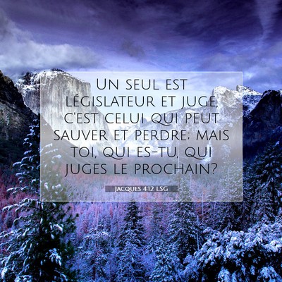 Jacques 4:12 LSG Image du verset biblique