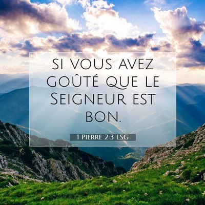 1 Pierre 2:3 LSG Image du verset biblique