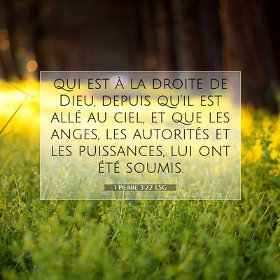 1 Pierre 3:22 LSG Image du verset biblique