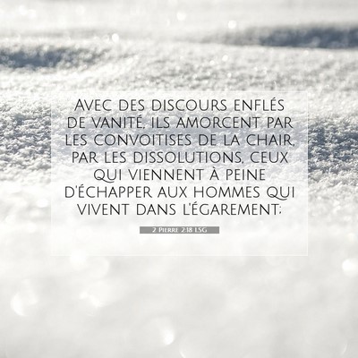 2 Pierre 2:18 LSG Image du verset biblique