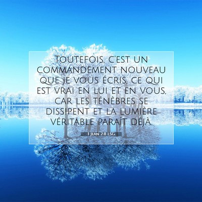 1 Jean 2:8 LSG Image du verset biblique