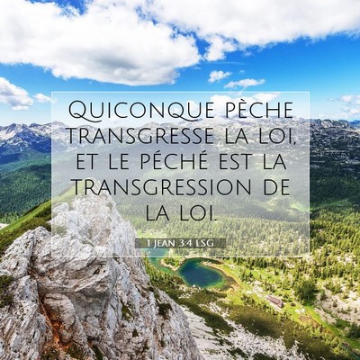 1 Jean 3:4 Verset biblique expliqué