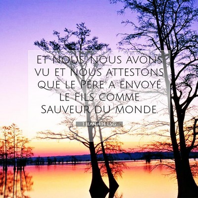 1 Jean 4:14 Verset biblique expliqué