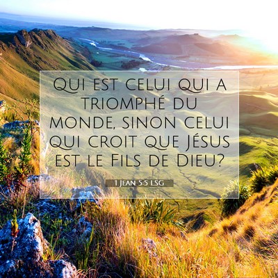 1 Jean 5:5 LSG Image du verset biblique