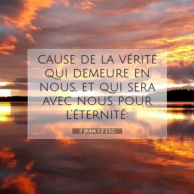 2 Jean 1:2 Verset biblique expliqué