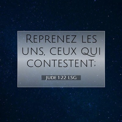 Jude 1:22 Verset biblique expliqué