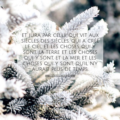 Apocalypse 10:6 LSG Image du verset biblique