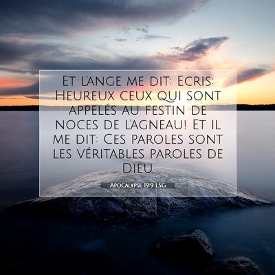 Apocalypse 19:9 LSG Image du verset biblique