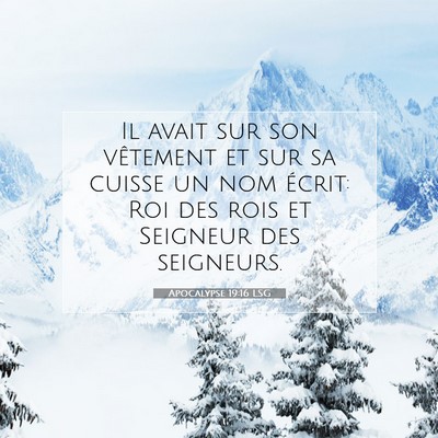 Apocalypse 19:16 LSG Image du verset biblique