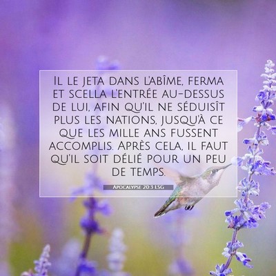 Apocalypse 20:3 LSG Image du verset biblique